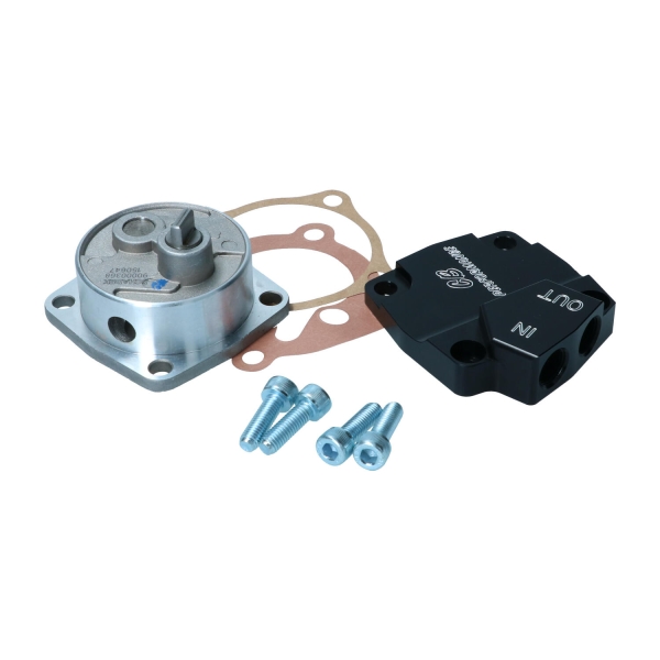 CB Performance Ölpumpe Maxiflow 26mm Zahnräder für 3-Punkt Nockenwellen & 8mm Stehbolzen Typ1 Motor bis 07.70 VW Bus T1 T2 Käfer Karmann Motor Ölkühler Full Flow